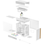 Deepcool CL6600 Midi Tower Κουτί Υπολογιστή Λευκό