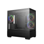 Deepcool CG380 3F Gaming Midi Tower Κουτί Υπολογιστή με Πλαϊνό Παράθυρο και ARGB Φωτισμό Μαύρο
