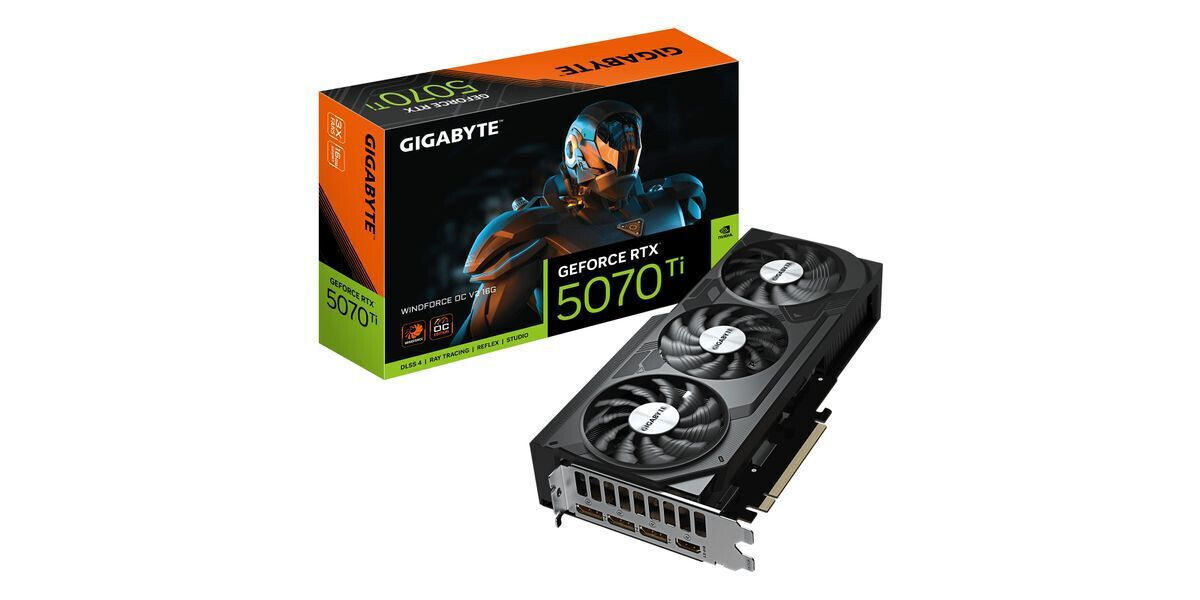 Gigabyte GeForce RTX 5070 Ti rev. 2.0 16GB GDDR7 Windforce OC Κάρτα Γραφικών Κωδικός GV-N507TWF3OCV2-16GD