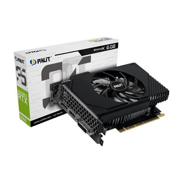 Palit GeForce RTX 3050 6GB GDDR6 StormX Refresh Κάρτα Γραφικών Κωδικός NE63050018JE-1072F