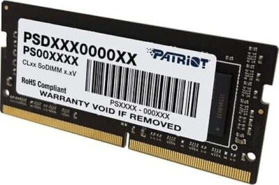 Patriot DDR4 με Module 1x8GB και Ταχύτητα 3200 για Laptop Κωδικός PSD48G320082S