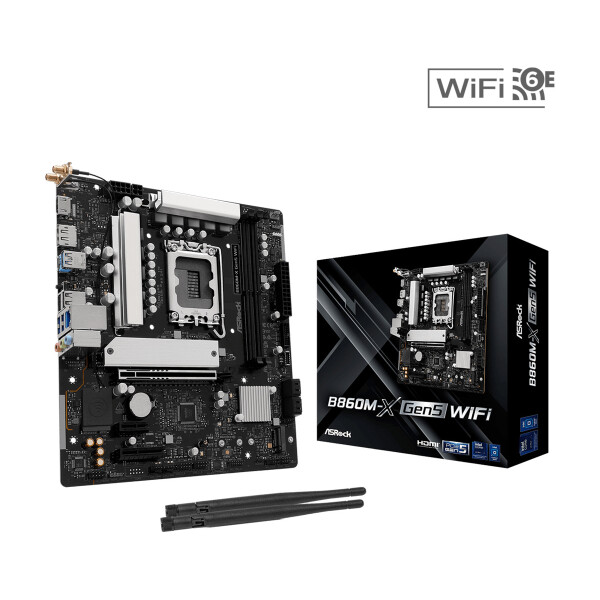 ASRock B860M-X GEN5 WIFI Motherboard Micro ATX με Intel 1851 Socket