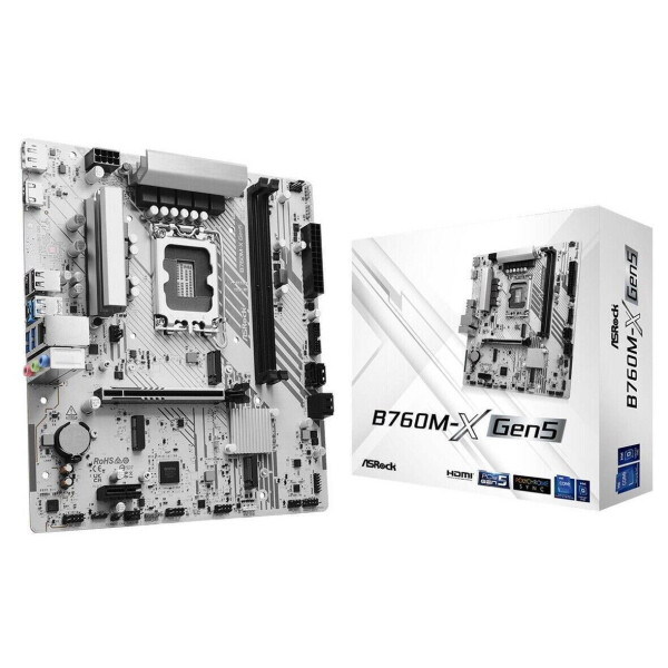 ASRock B760M-X Gen5 Motherboard Micro ATX με Intel 1700 Socket 90-MXBTR0-A0UAYZ