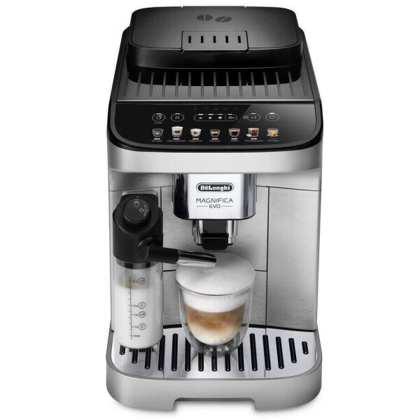 DeLonghi Magnifica Evo Milk Αυτόματη Μηχανή Espresso 1450W Πίεσης 15bar για Cappuccino με Μύλο Άλεσης Μαύρη ECAM290.85.SBX
