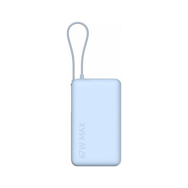 Xiaomi Power Bank 10000mAh 67W με Θύρα USB-A και Θύρα USB-C Ice Blue