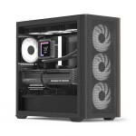 Aerocool D301A V2 Gaming Mini Tower Κουτί Υπολογιστή με Πλαϊνό Παράθυρο και RGB Φωτισμό Μαύρο