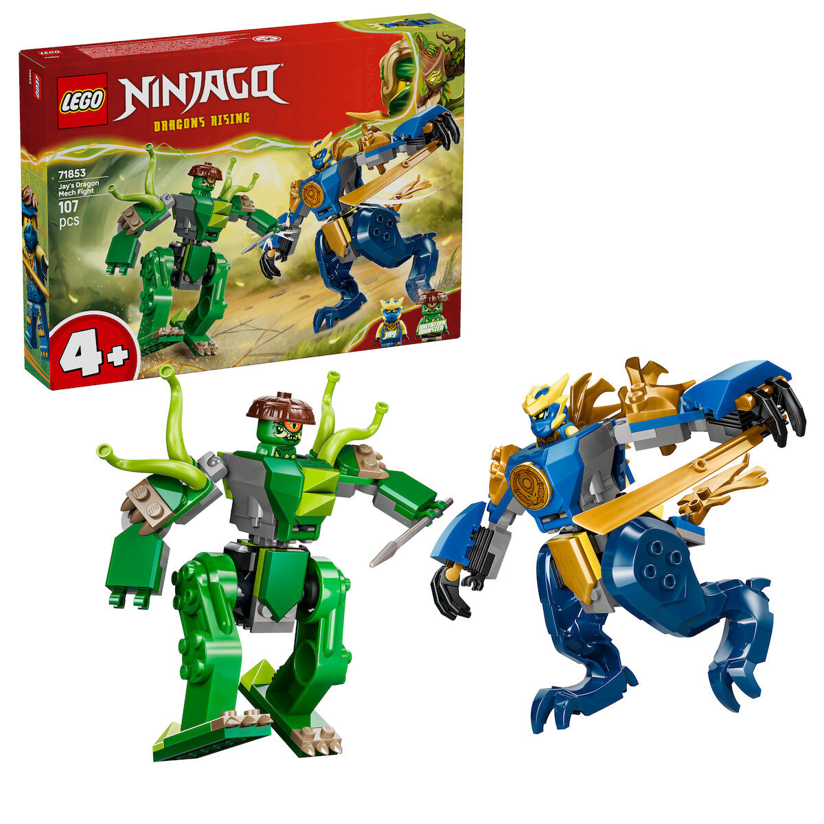 LEGO Ninjago Jays Dragon Mech Fight για 4 Ετών 107τμχ Κωδικός 71853