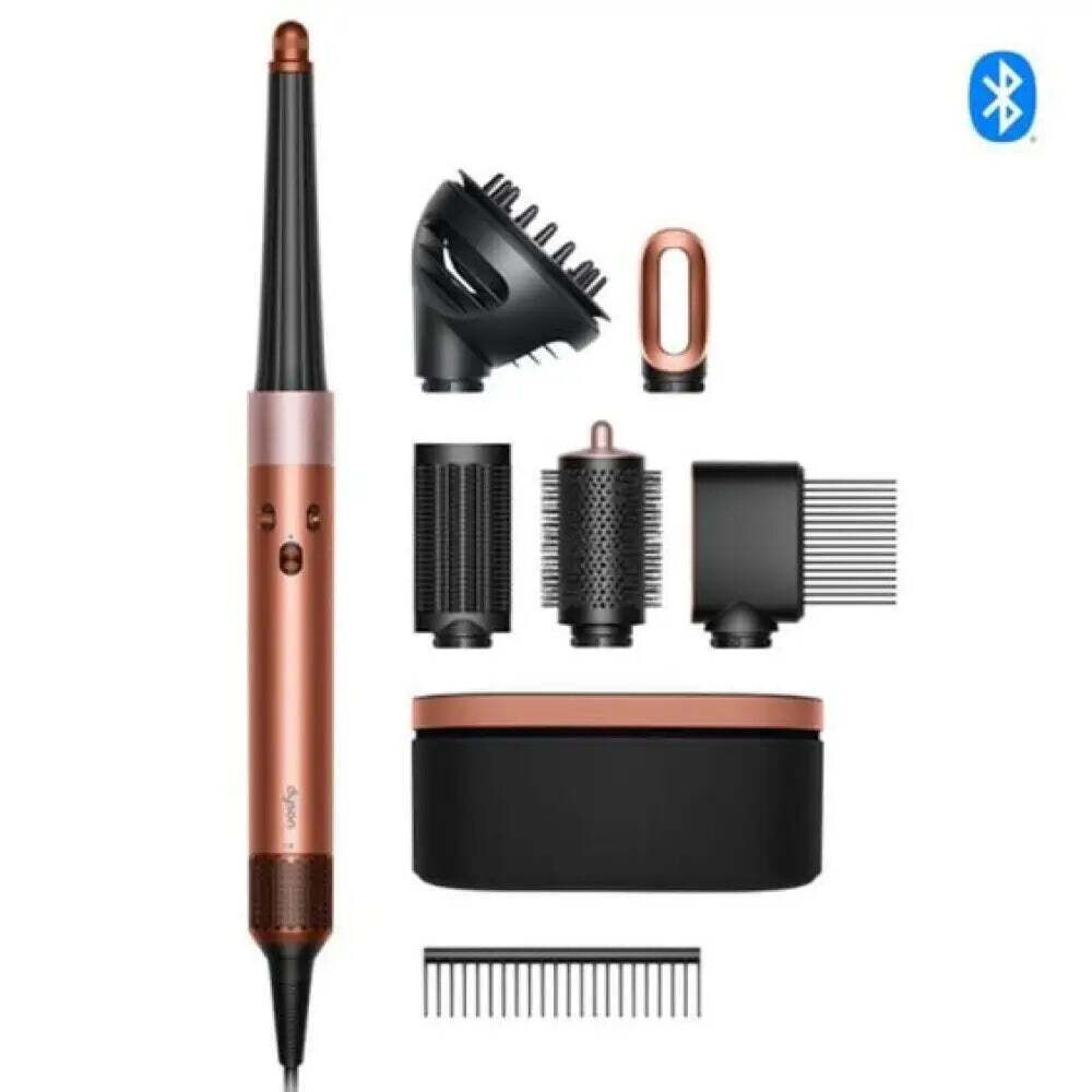 Dyson HS08 Airwrap i.d. Curly Coily Ηλεκτρική Βούρτσα με Αέρα για Ίσιωμα και Μπούκλες 1300W Amber Silk