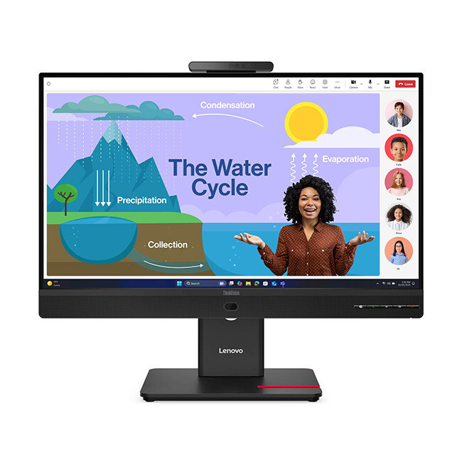 Lenovo ThinkVision T24D-4v IPS Monitor 23.8 FHD 1920x1080 με Χρόνο Απόκρισης 4ms GTG