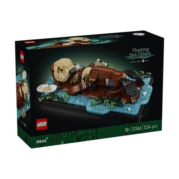 LEGO Ideas Floating Sea Otters για 18 Ετών 1234τμχ Κωδικός 21366