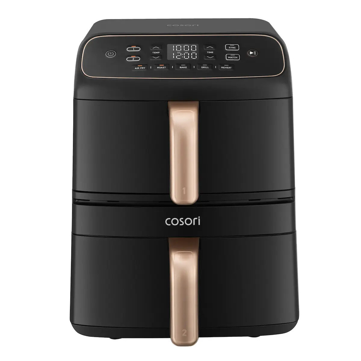 Cosori Air Fryer με Διπλό Αποσπώμενο Κάδο 8.6lt Μαύρο 1391504