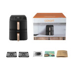 Cosori Air Fryer με Διπλό Αποσπώμενο Κάδο 8.6lt Μαύρο 1391504