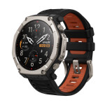 Amazfit T-Rex Ultra 2 Titanium 51mm Αδιάβροχο Smartwatch με Παλμογράφο Μαύρο