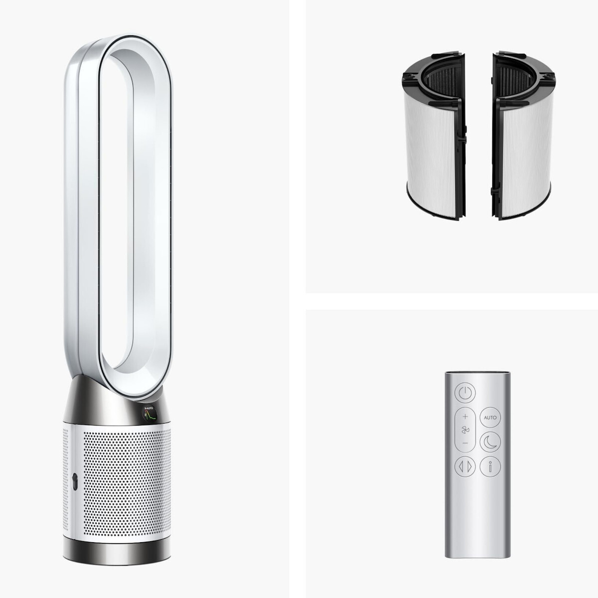 Dyson Purifier Cool Pc1 Ανεμιστήρας Χωρίς Πτερύγια 50W Ασημί Κωδικός 544901-01