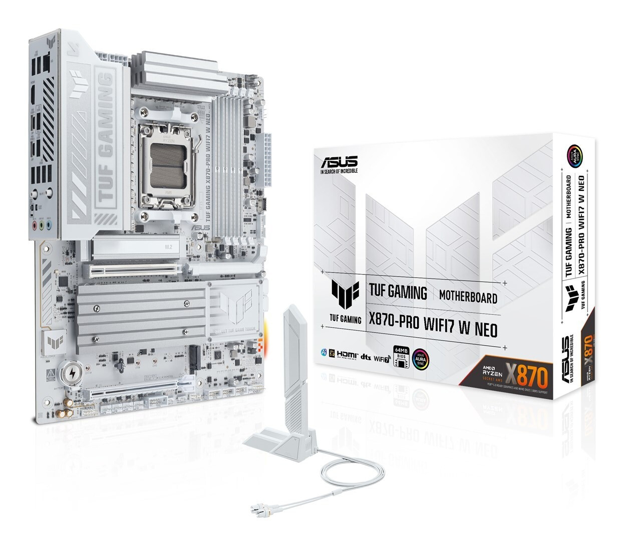 Asus TUF Gaming X870-PRO WIFI7 W NEO Motherboard ATX με AMD AM5 Socket 90MB1NY0-M0EAY0
