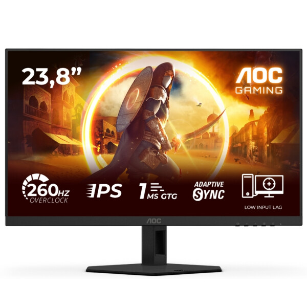 AOC 24G4ZRE IPS Monitor 23.8 FHD 1920x1080 260Hz με Χρόνο Απόκρισης 1ms GTG