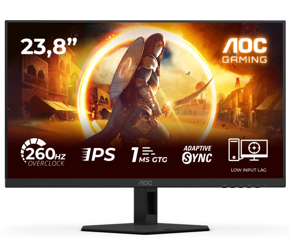 AOC 24G4ZRE IPS Monitor 23.8 FHD 1920x1080 260Hz με Χρόνο Απόκρισης 1ms GTG