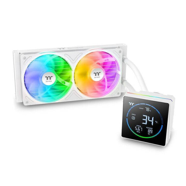Thermaltake TH240-S V3 ARGB Sync v3 Υδρόψυξη AIO CPU με 2 Ανεμιστήρες 120mm Λευκή