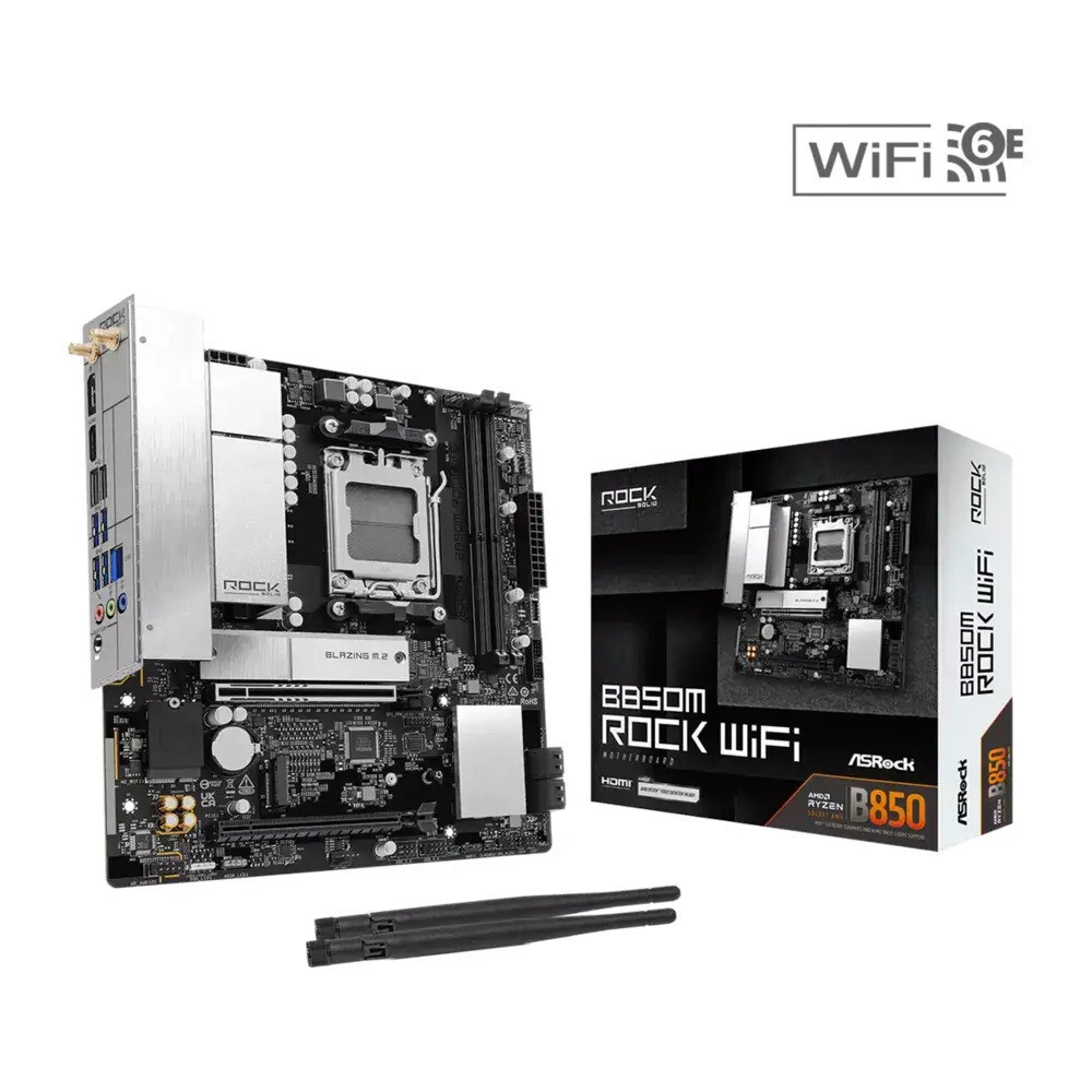 ASRock B850 Rock WiFi7 Motherboard ATX με AMD AM5 Socket 90-MXBU20-A0UAYZ