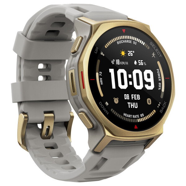 Amazfit T-Rex 3 Pro Titanium 44mm Αδιάβροχο Smartwatch Arctic Gold