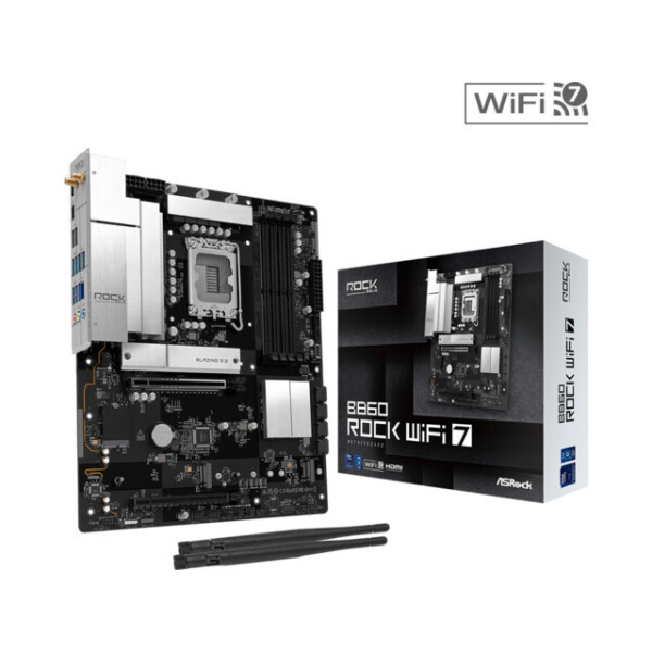 ASRock B860 Rock Wi-Fi Motherboard ATX με Intel 1851 Socket 90-MXBUA0-A0UAYZ