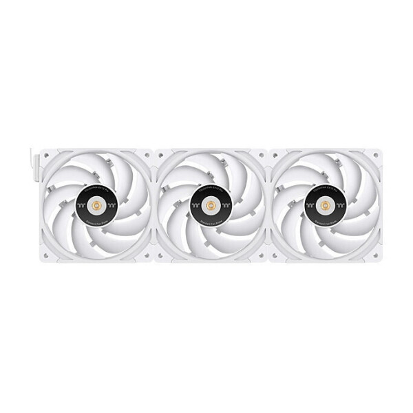 Thermaltake ToughFan EX12 Pro Reverse Blade Case Fan 120mm 500rpm / 70.8cfm Χωρίς Led Φωτισμό και Σύνδεση 4-Pin Molex 3τμχ Λευκό