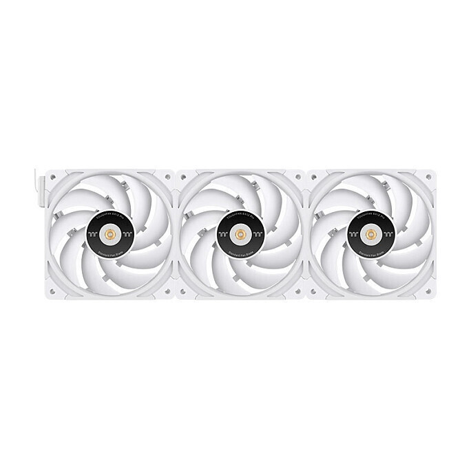 Thermaltake ToughFan EX12 Pro Reverse Blade Case Fan 120mm 500rpm / 70.8cfm Χωρίς Led Φωτισμό και Σύνδεση 4-Pin Molex 3τμχ Λευκό