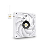 Thermaltake ToughFan EX12 Pro Reverse Blade Case Fan 120mm 500rpm / 70.8cfm Χωρίς Led Φωτισμό και Σύνδεση 4-Pin Molex 3τμχ Λευκό