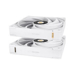 Thermaltake ToughFan EX14 Pro Reverse Blade Case Fan 140mm 2000rpm / 107cfm Χωρίς Led Φωτισμό και Σύνδεση 4-Pin Molex 3τμχ Λευκό