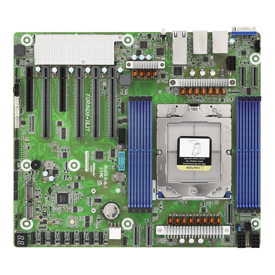 ASRock TURIND8-2L2T SoC Motherboard SSI CEB με AMD SP5 Socket TURIND8-2L2T