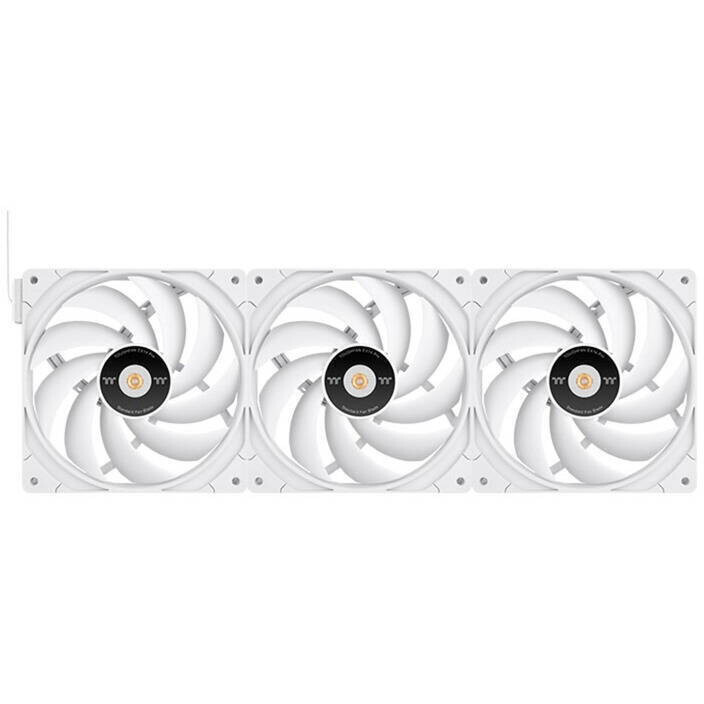 Thermaltake ToughFan EX14 Pro Reverse Blade Case Fan 140mm 2000rpm / 107cfm Χωρίς Led Φωτισμό και Σύνδεση 4-Pin Molex 3τμχ Λευκό