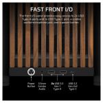 Corsair FRAME 4000D WOOD RS Gaming Midi Tower Κουτί Υπολογιστή με Πλαϊνό Παράθυρο Black/Walnut