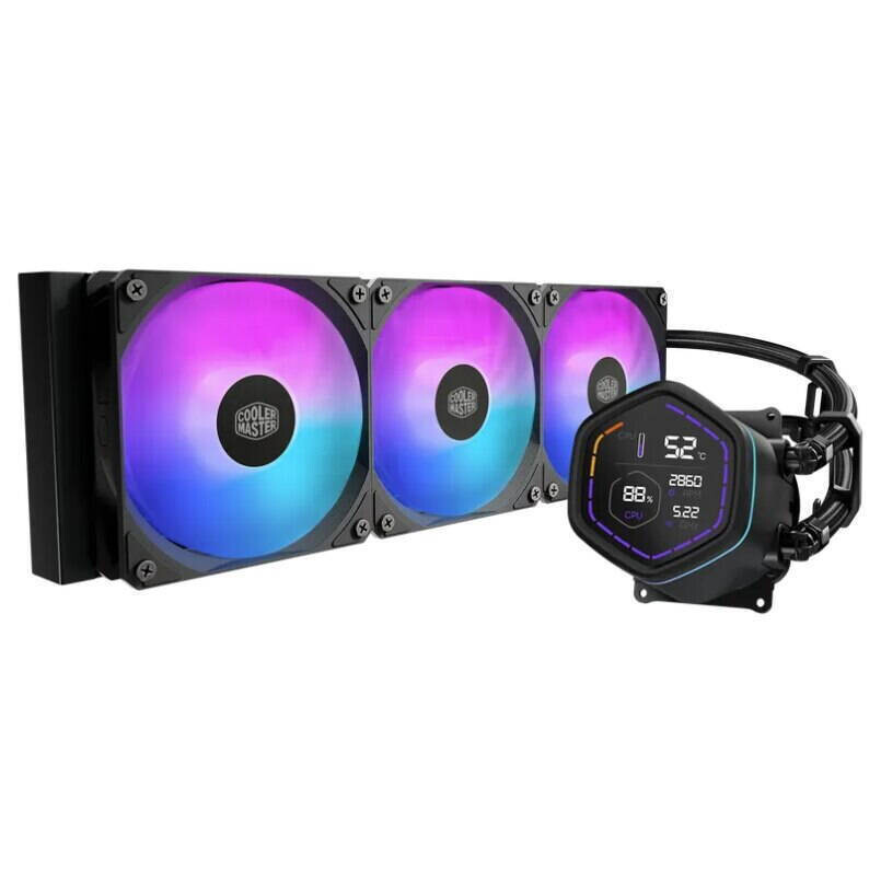 CoolerMaster MasterLiquid Core Nex Digital Υδρόψυξη AIO CPU με 3 Ανεμιστήρες 120mm και ARGB Φωτισμό