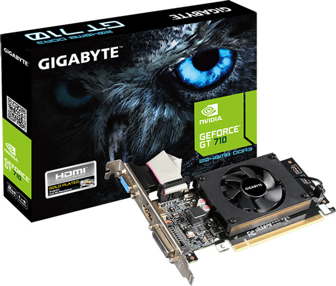 Gigabyte GeForce GT 710 rev. 2.0 2GB GDDR3 Κάρτα Γραφικών Κωδικός GV-N710D3-2GL