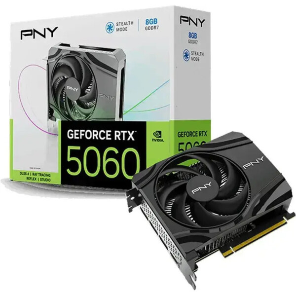 PNY GeForce RTX 5060 8GB GDDR7 Single Fan Κάρτα Γραφικών Κωδικός VCG50608SFXPB1