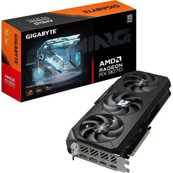 Gigabyte Radeon RX 9070 16GB GDDR6 Gaming Κάρτα Γραφικών Κωδικός GV-R9070GAMING-16GD