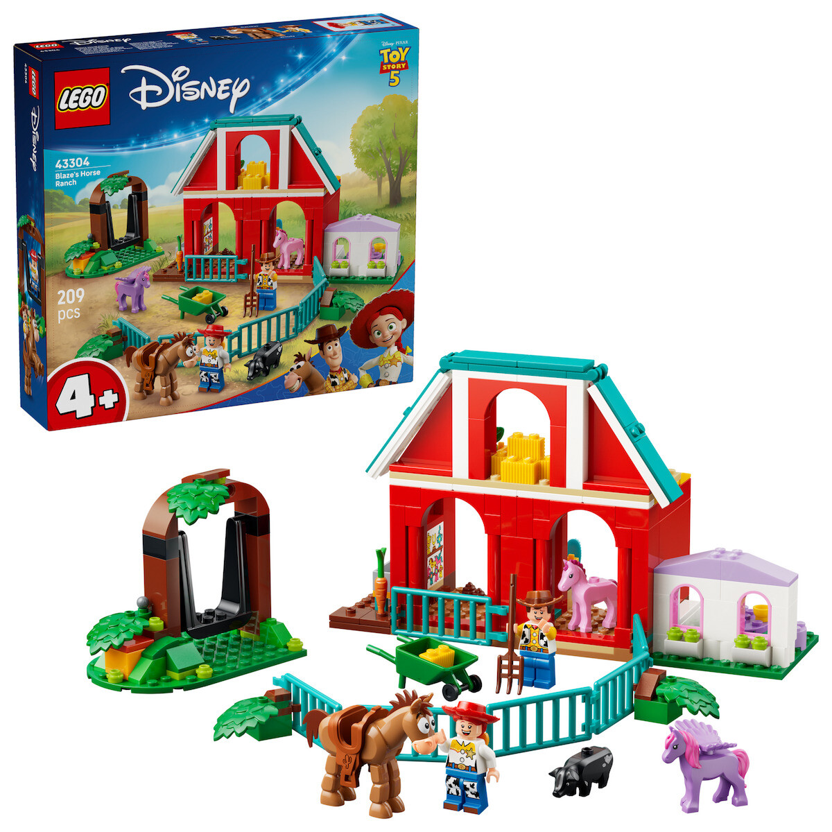 LEGO Toy Story 5 Blazes Horse Ranch για 4 Ετών 209τμχ Κωδικός 43304