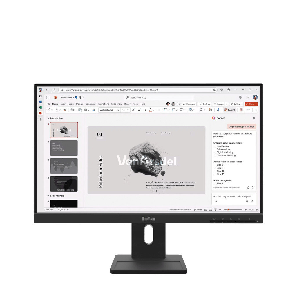 Lenovo ThinkVision E22-40 IPS Monitor 21.5 FHD 1920x1080 με Χρόνο Απόκρισης 4ms GTG