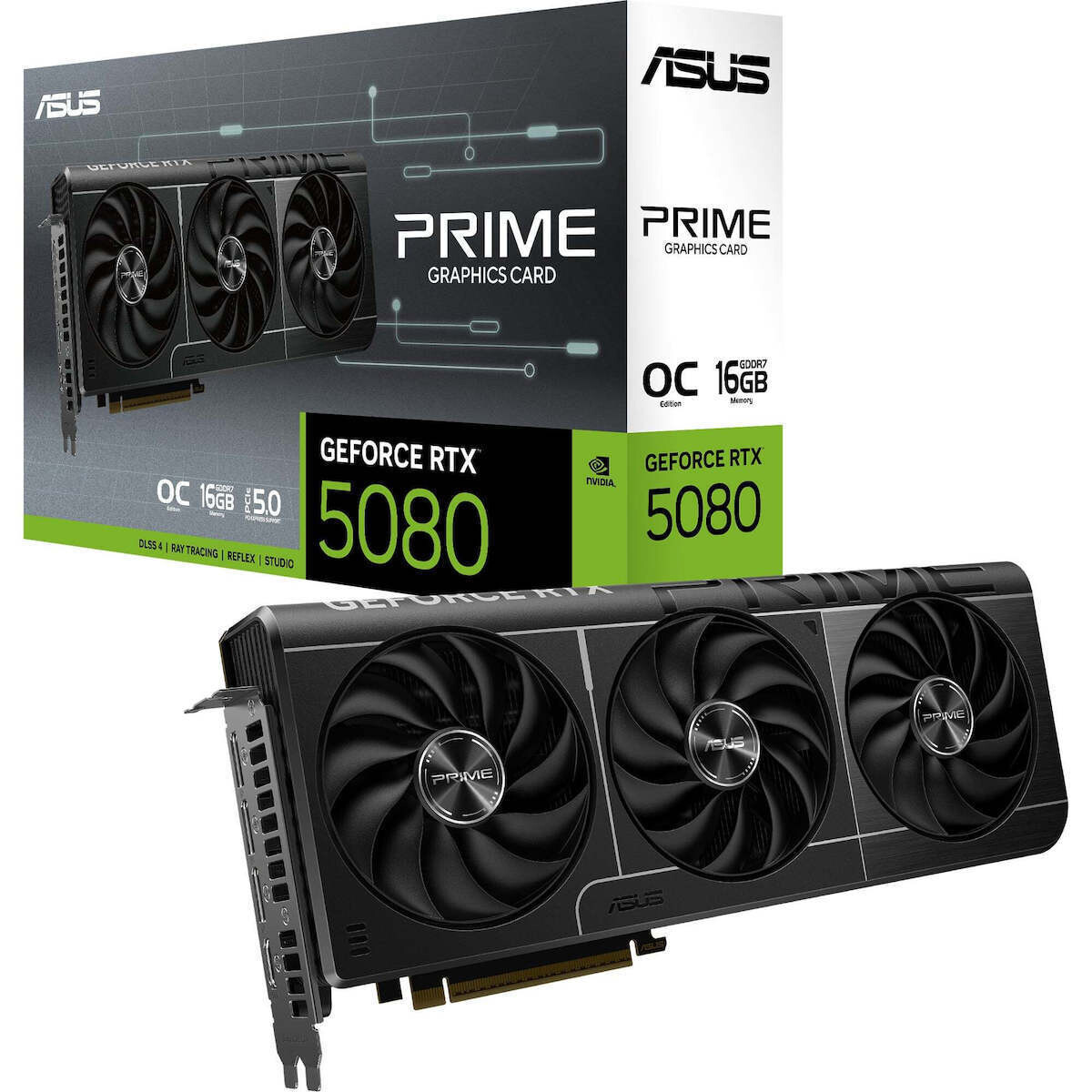 Asus GeForce RTX 5080 16GB GDDR7 PRIME OC EVO Κάρτα Γραφικών Κωδικός 90YV0LX4-M0NA00