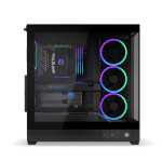 Endorfy Fishtank 6000 Corona Gaming Midi Tower Κουτί Υπολογιστή με Πλαϊνό Παράθυρο και ARGB Φωτισμό Μαύρο
