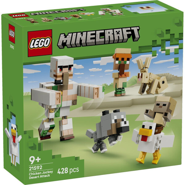 LEGO Minecraft Desert Attack with Chicken Jockey για 9 Ετών 428τμχ Κωδικός 21592