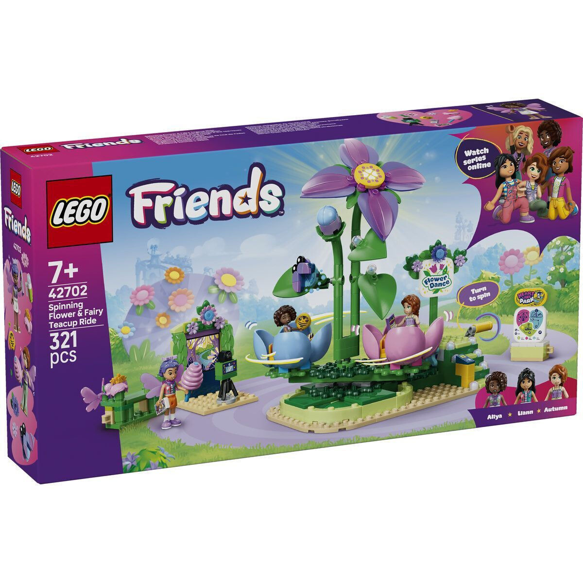 LEGO Friends Spinning Flower Fairy Teacup Ride για 7 Ετών 321τμχ Κωδικός 42702