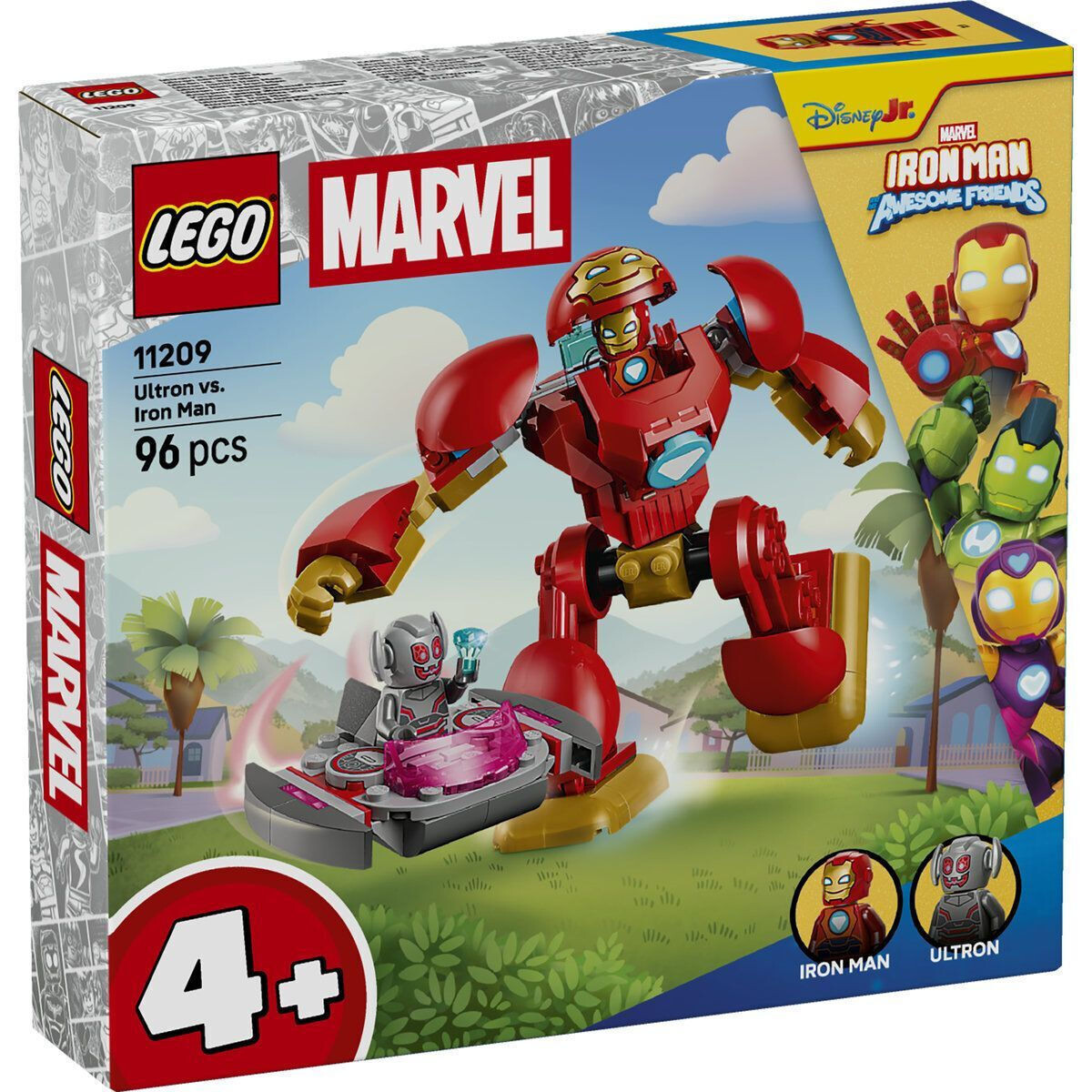 LEGO Marvel Iron Man and His Amazing Friends για 3 Ετών 96τμχ Κωδικός 11209