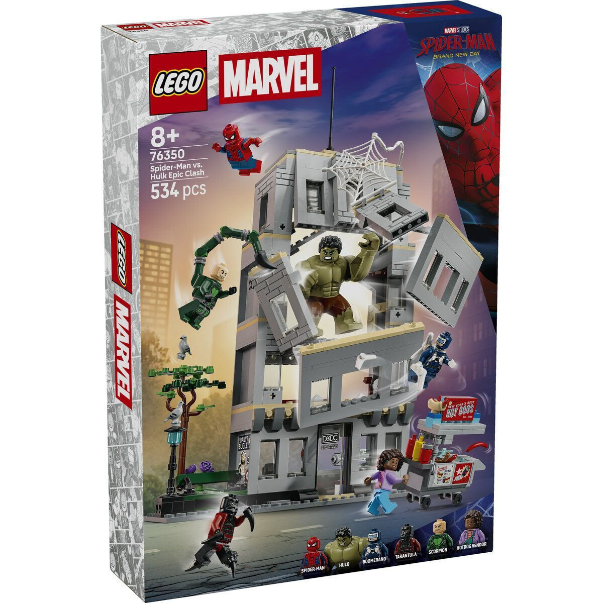 LEGO Spider-Man Spider-Man vs. Hulk Epic Clash για 8 Ετών 534τμχ Κωδικός 76350