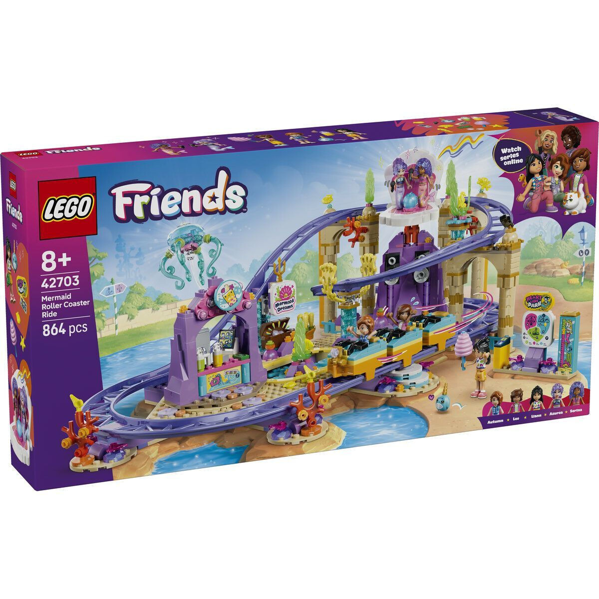 LEGO Friends Mermaid Roller Coaster Ride για 8 Ετών 864τμχ Κωδικός 42703