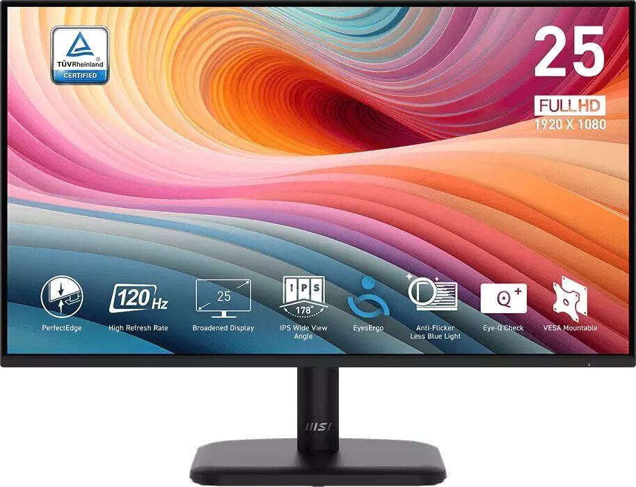 MSI PRO MP251L E2 IPS Gaming Monitor 24.5 FHD 1920x1080 με Χρόνο Απόκρισης 4ms GTG