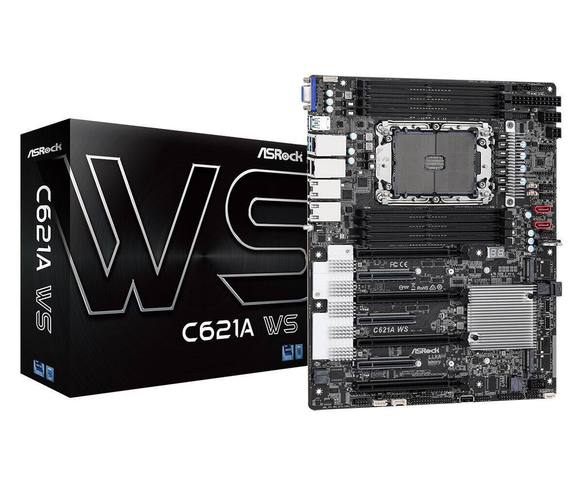 ASRock C621A WS Motherboard ATX με Intel 4189 Socket 90-MXBGU0-A0UAYZ