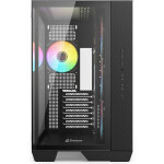 Sharkoon Steel Shark Gaming Midi Tower Κουτί Υπολογιστή με Πλαϊνό Παράθυρο και ARGB Φωτισμό Μαύρο
