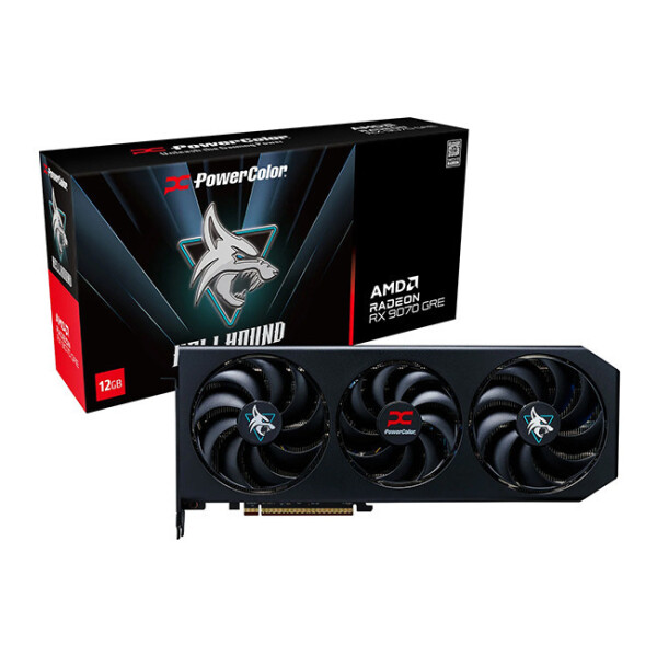 PowerColor Radeon RX 9070 GRE 12GB GDDR6 Hellhound Κάρτα Γραφικών Κωδικός RX9070GRE 12G-L/OC