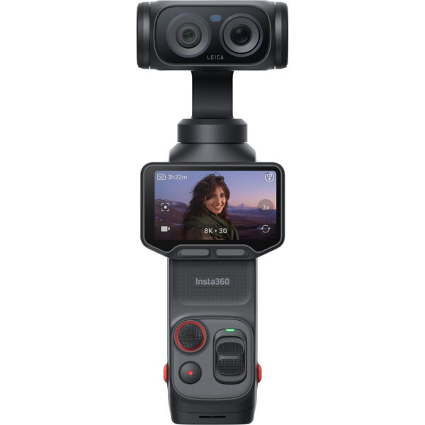 Insta360 Luna Ultra 47GB Action Camera 8K Standard Bundle με Οθόνη Αφής 2 και Wi-Fi Cosmic Black